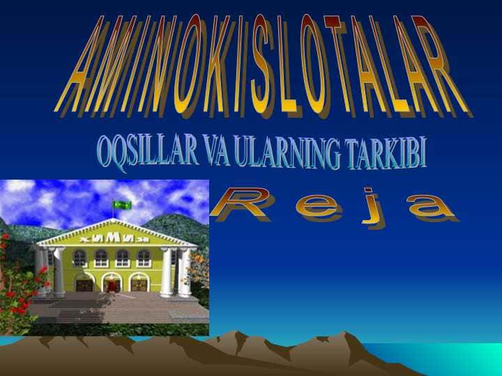 A M I N O K I S L O T A L A R