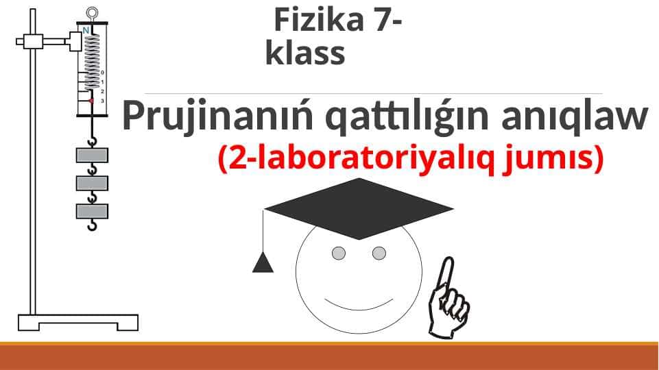 Prujinanıń qattılıǵın anıqlaw