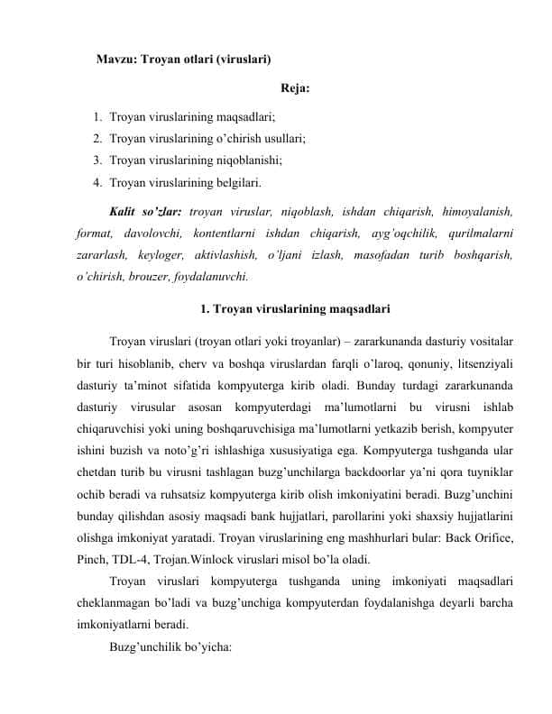 Troyan otlari (viruslari)