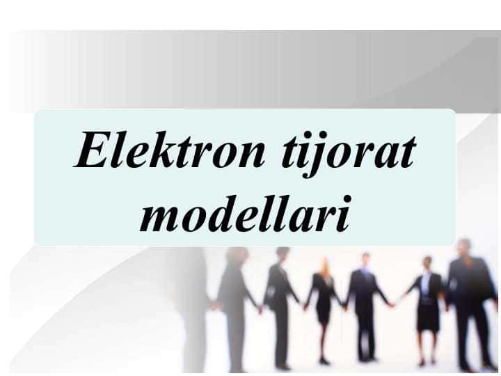 Elektron tijorat modellari