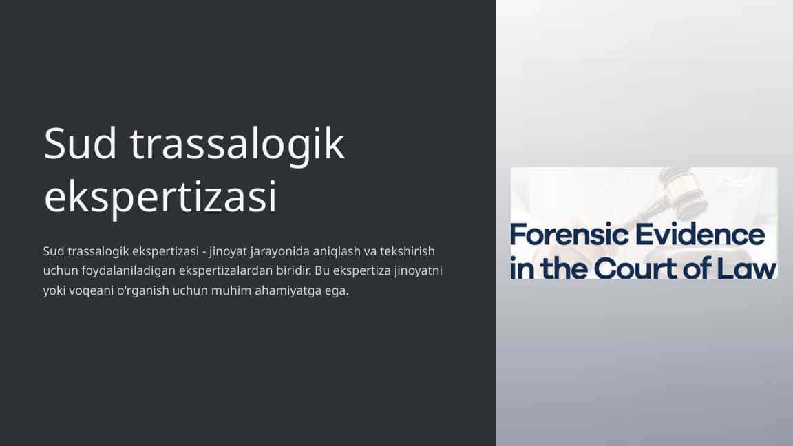 Sud trassalogik ekspertizasi