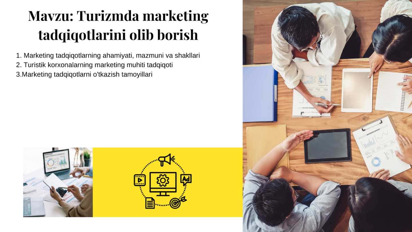 Turizmda marketing tadqiqotlarini olib borish