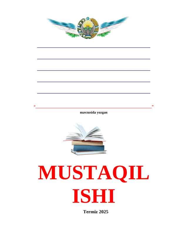 Yoshga xos umumrivojlantiruvchi mashqlar tuzish va o'tkazish