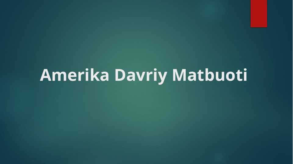 Amerika Matbuoti