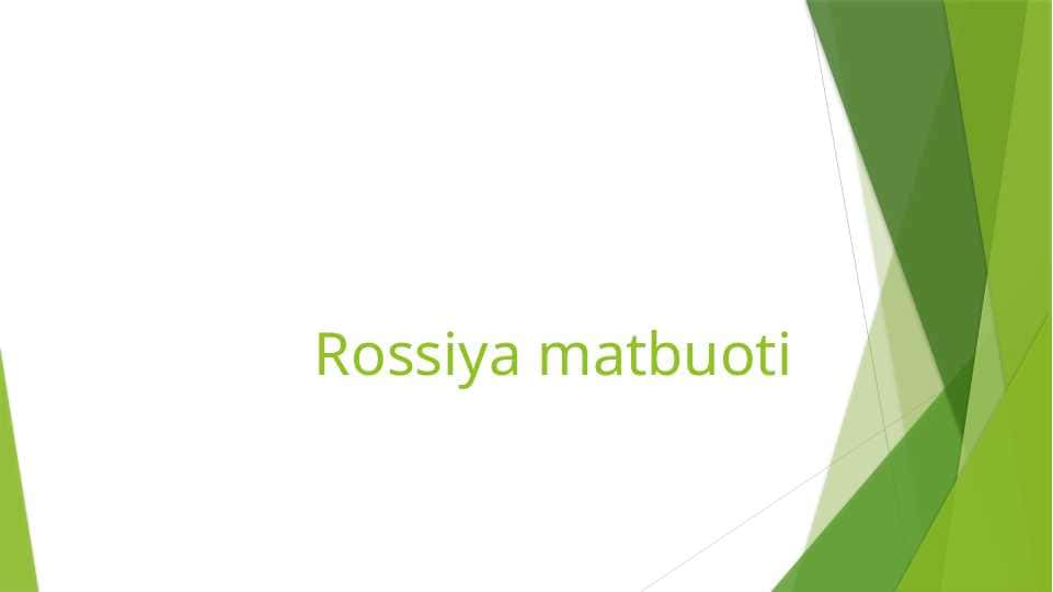 Rossiya matbuoti