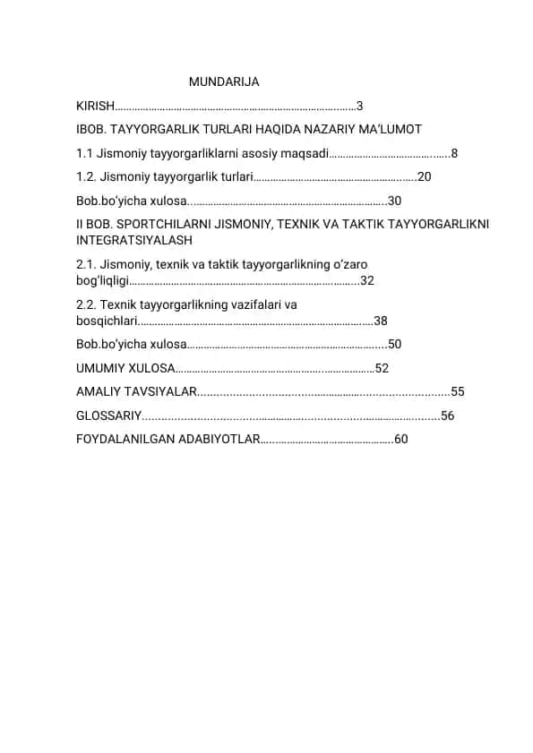 Jismoniy tayyorgarlik
