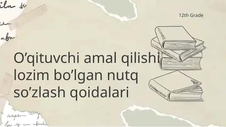 O’qituvchi amal qilishi lozim bo’lgan nutq so’zlash qoidalari