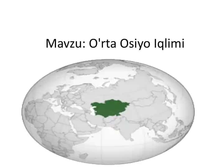 O'rta Osiyo Iqlimi