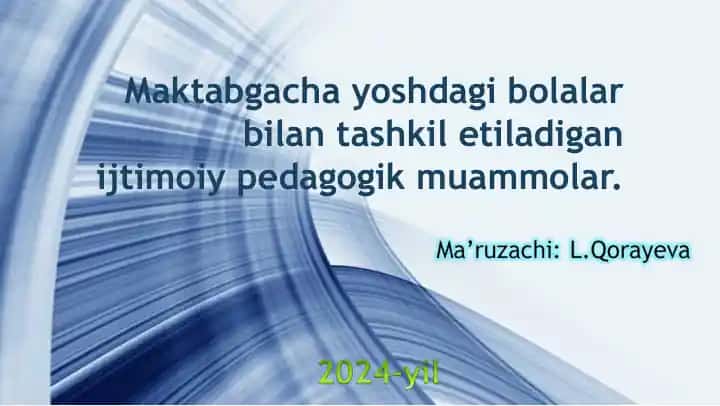 Ijtimoiy pedagogik muammolar