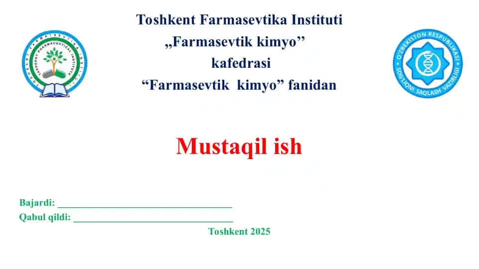 Yurak glikozidlari miqdorini aniqlashning zamonaviy usullari. Taqdimot 11 bet