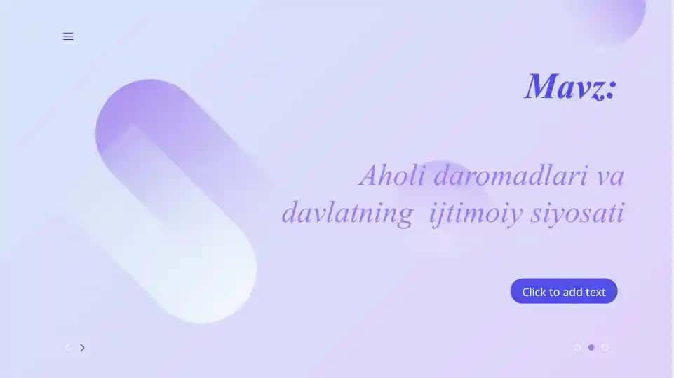 Aholi daromadlari va davlatning ijtimoiy siyosati