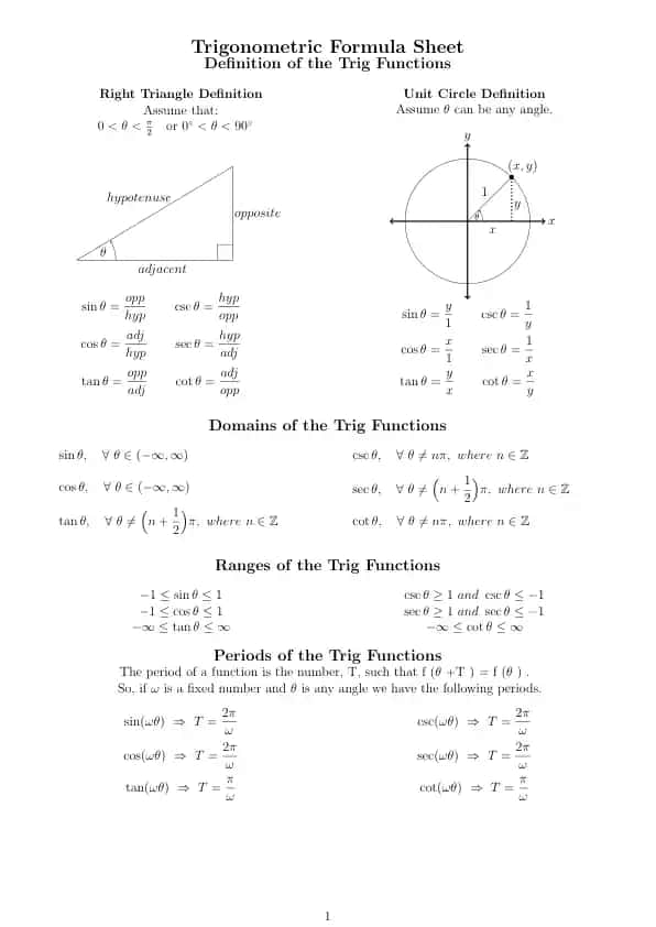 trigonometrik formula