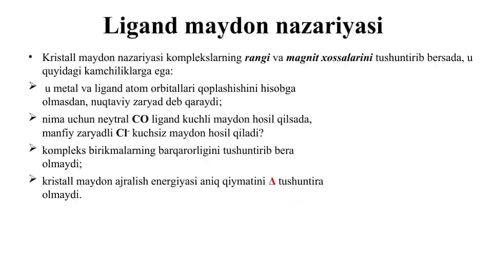 Ligand maydon nazariyasi