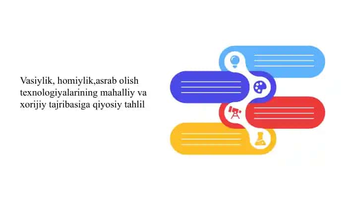 Vasiylik, homiylik,asrab olish texnologiyalarining mahalliy va xorijiy tajribasiga qiyosiy tahlil