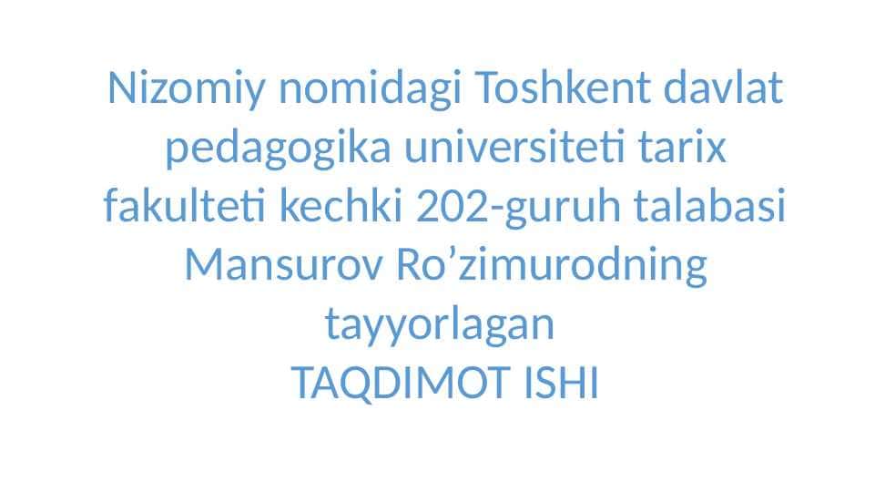 XVI-XIX asrlarda Qoraqalpoqlarning ijtimoiy siyosiy va iqtisodiy ahvoli