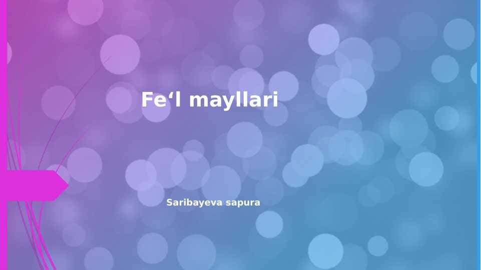 Fe'l mayllari