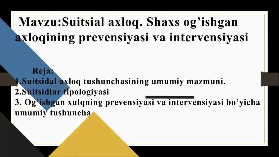 Suitsidal axloq