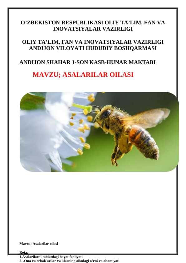 Asalarilar oilasi