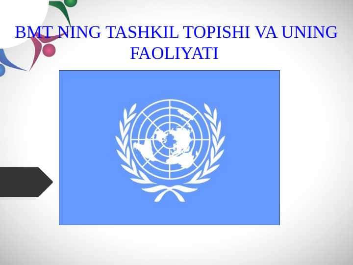 BMT NING TASHKIL TOPISHI VA UNING FAOLIYATI.