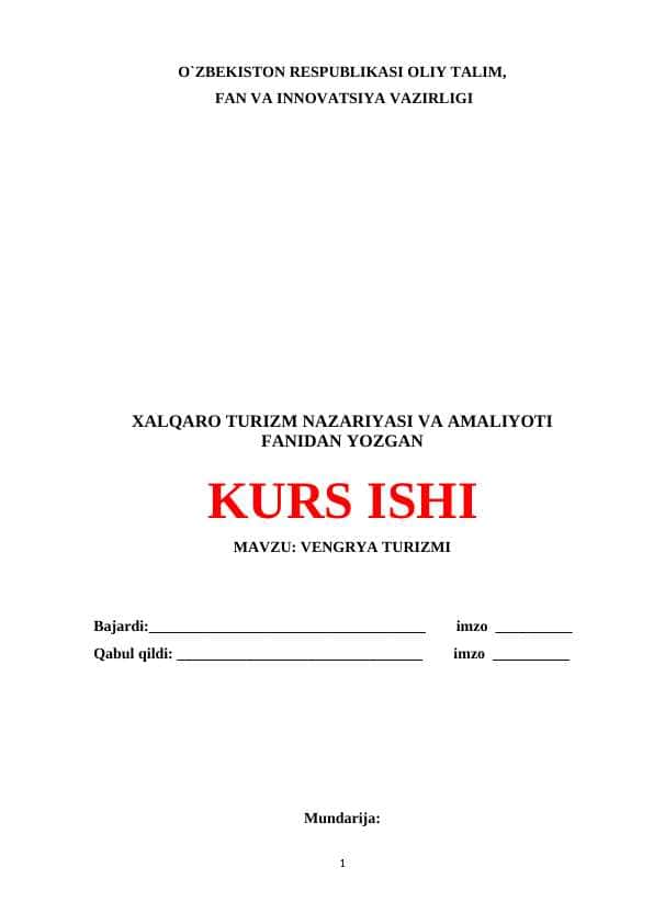 VENGRYA TURIZMI.