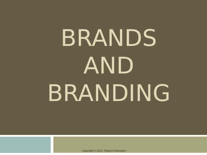 brands and branding