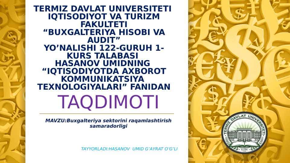 Buхgаltеriya sеktоrini rаqаmlаshtirish sаmаrаdоrligi