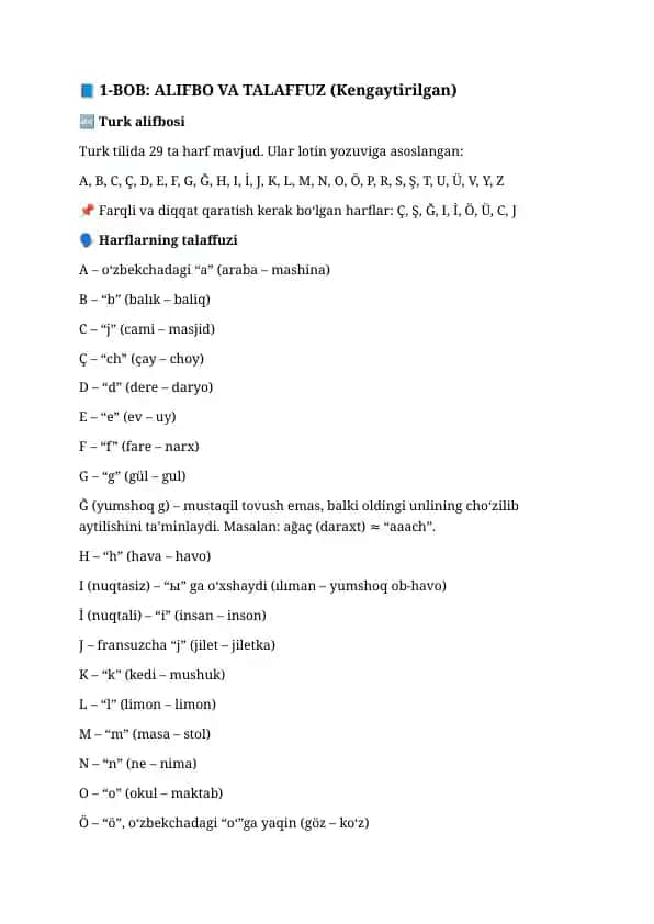 Turk tili grammatikasi (To'liq)