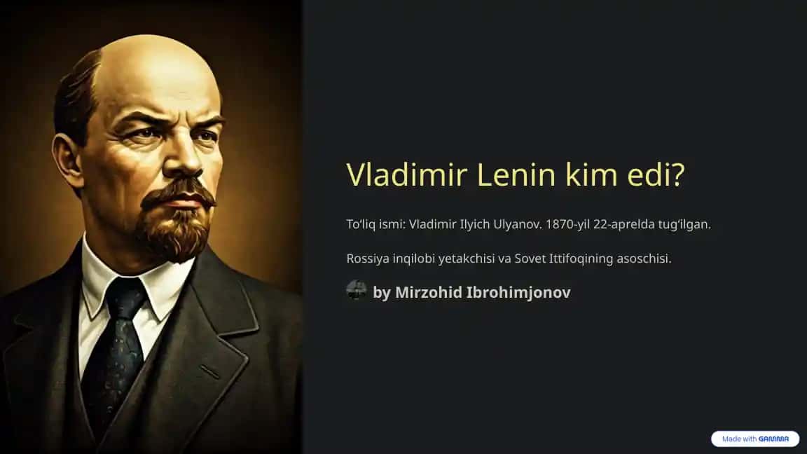 Lenin kim edi ?