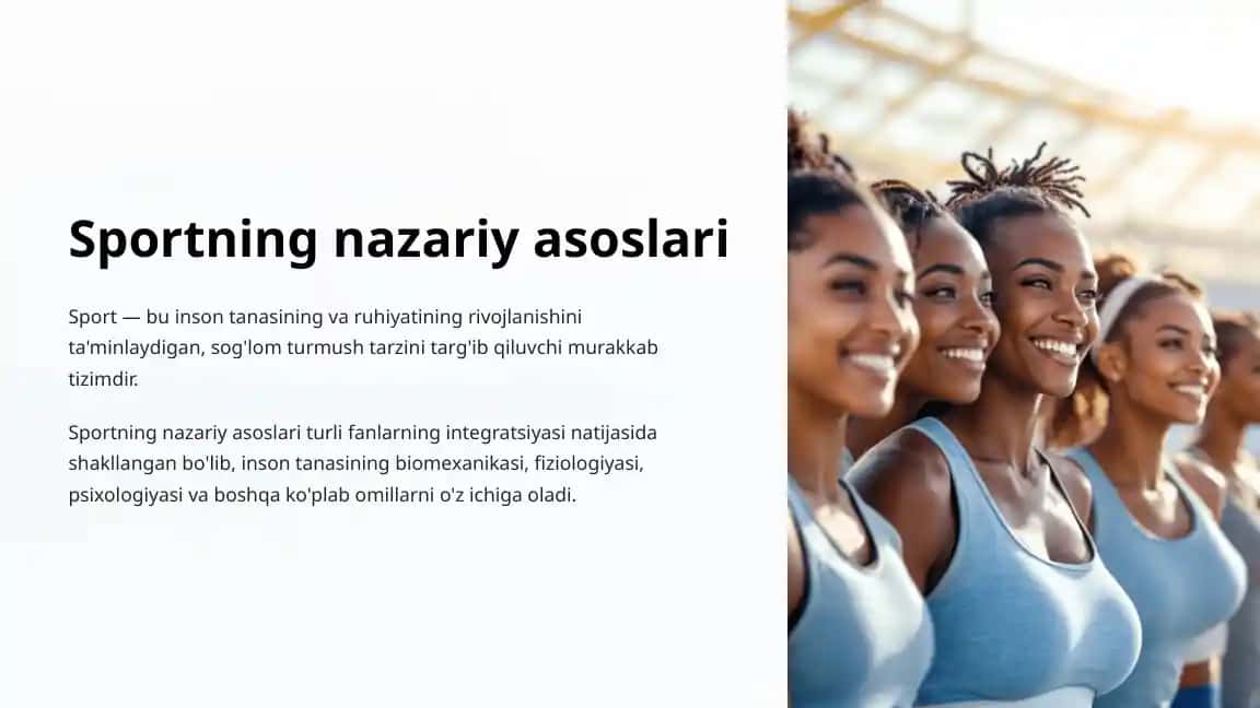 Sportning nazariy asoslari