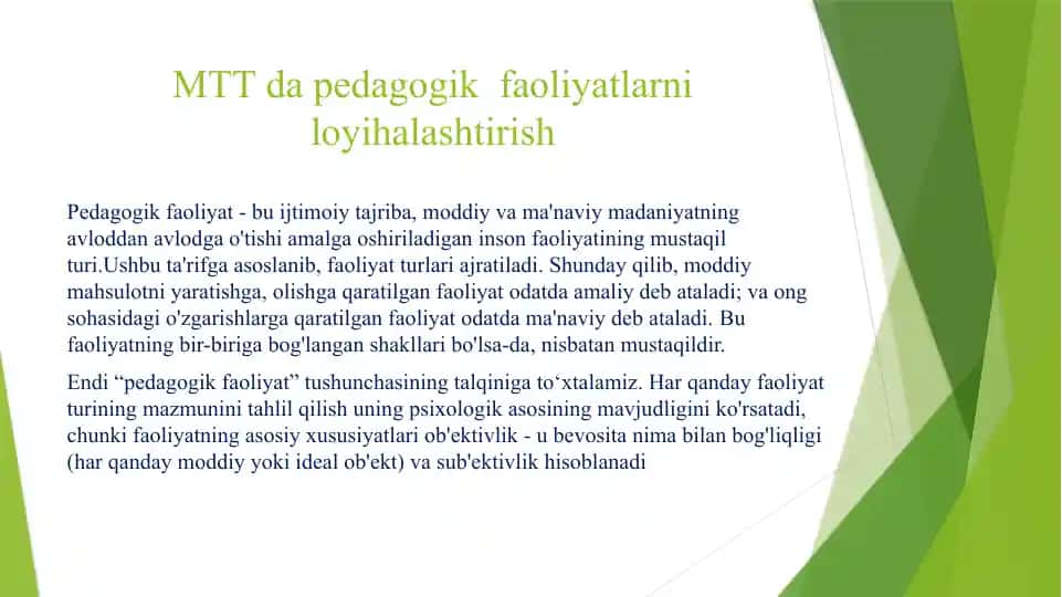Pedagogik faoliyat