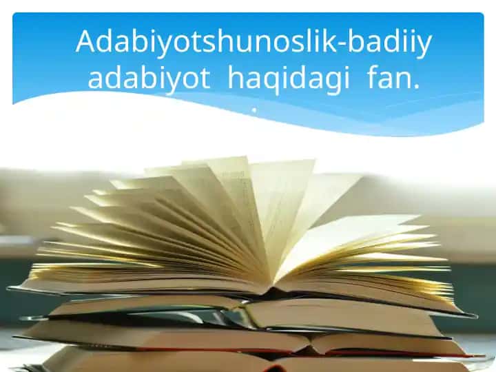 Adabiyotshunoslik