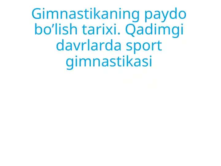 Gimnastika