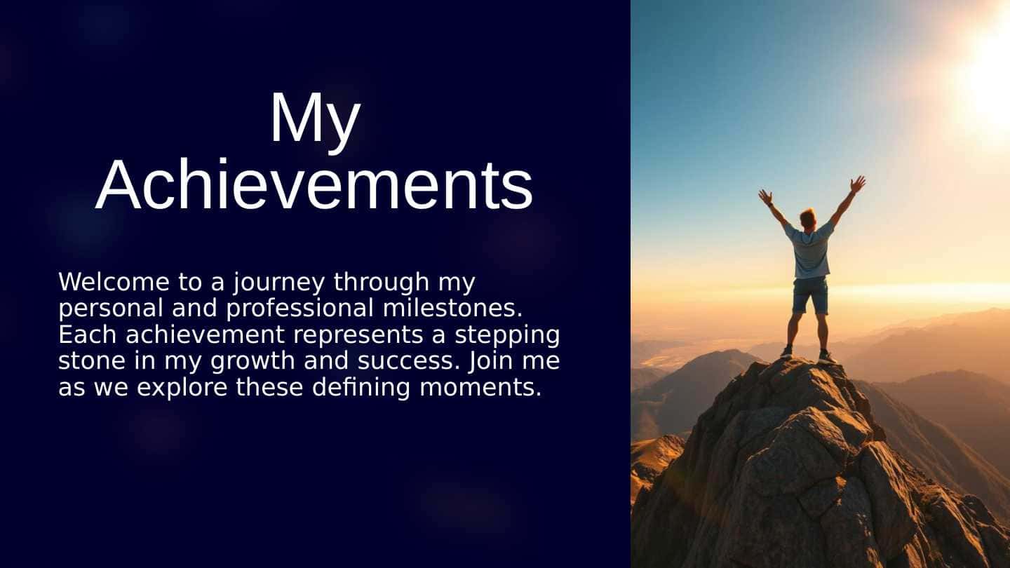 My achievements