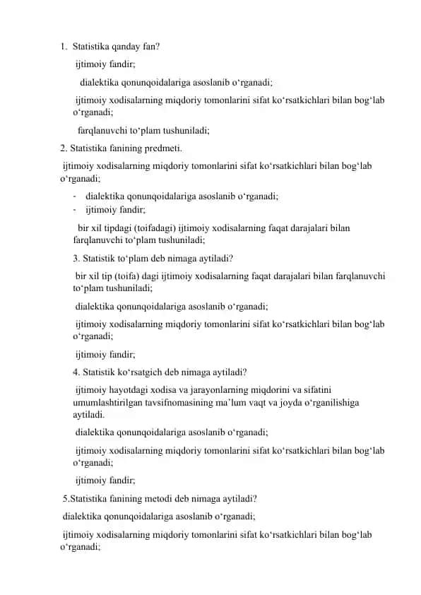 Statistika