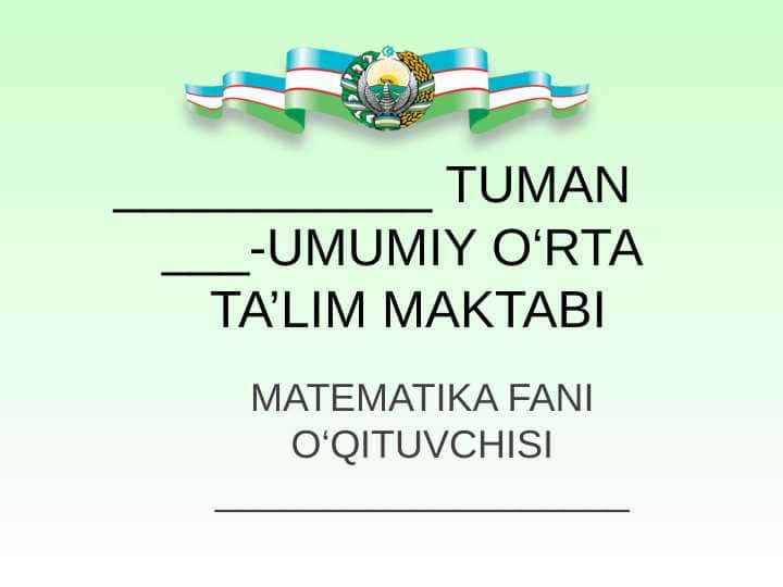 5-sinf matematika Sonli va harfli ifodalar dars sihlanma