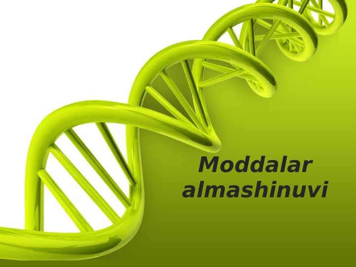 9-sinf biologiya Moddalar almashinuvi