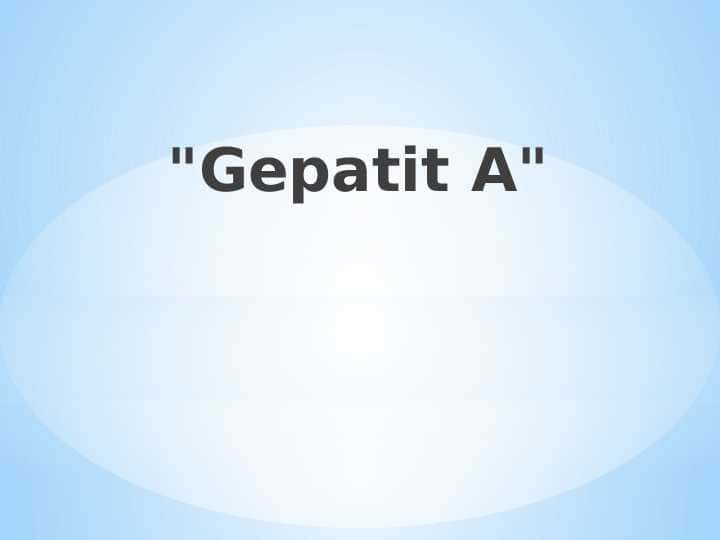 Gepatit A