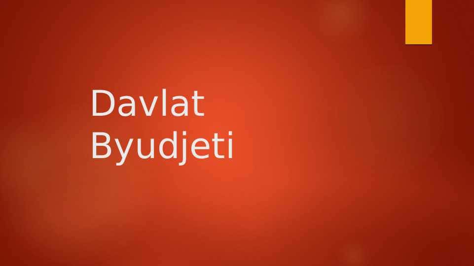 Davlat Byudjeti