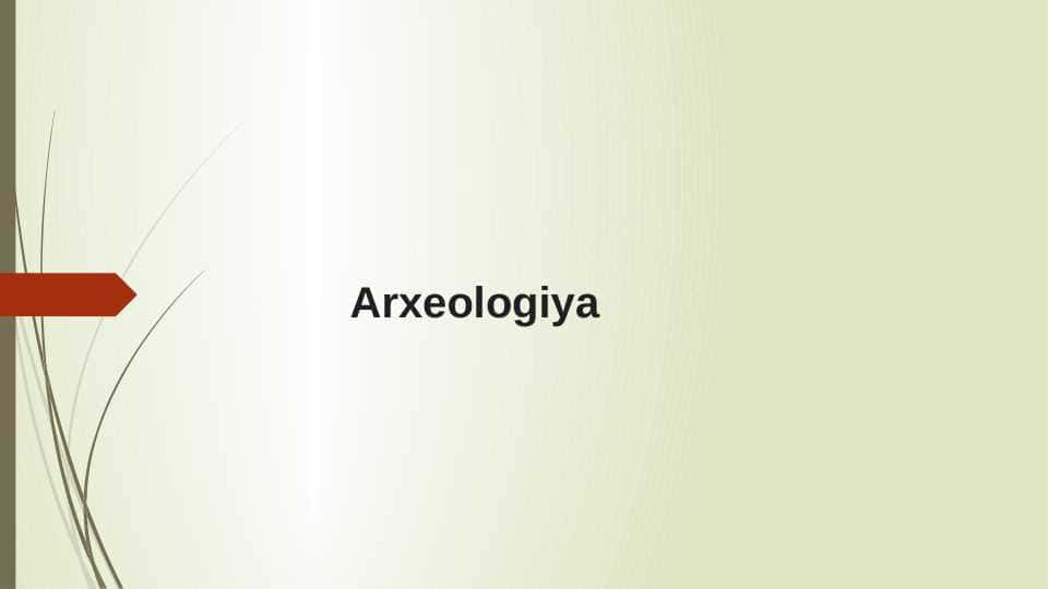 Arxeologiya