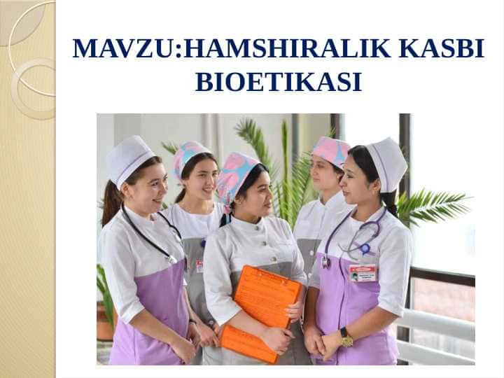 HAMSHIRALIK KASBI BIOETIKASI
