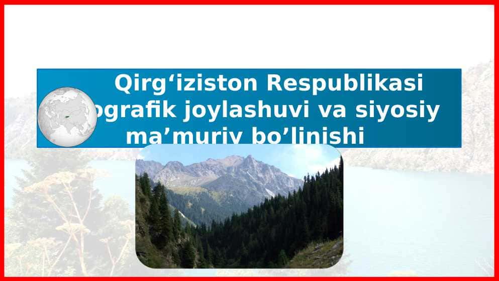 Qirg'iziston respublikasi