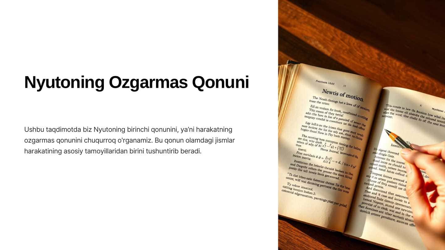 Nyutoning o'zgarmas qonuni