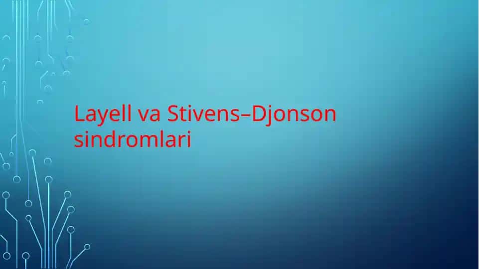 Layell va Stivens–Djonson sindromlari