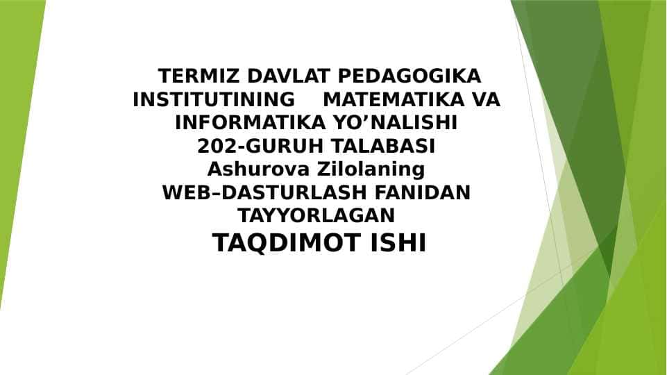 Tanlash operatorlari. Takrorlash(sikl) operatorlari. O‘tish operatorlari. Qamrab olish operatorlari