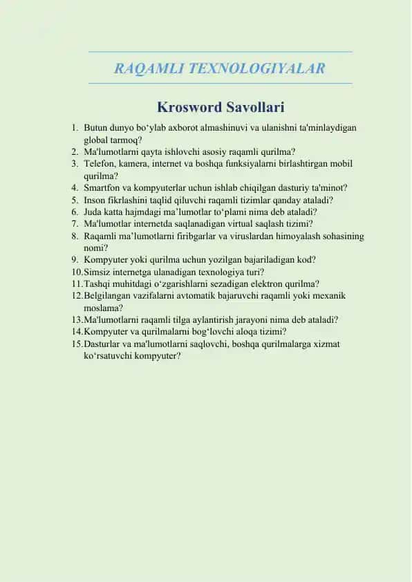 KROSVORD INFORMATIKA