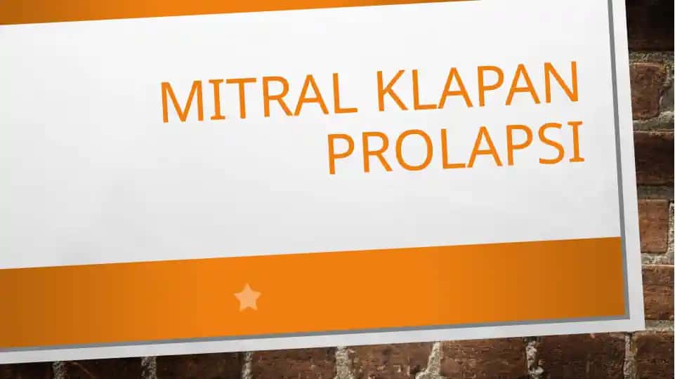 Mitral klapan prolapsi