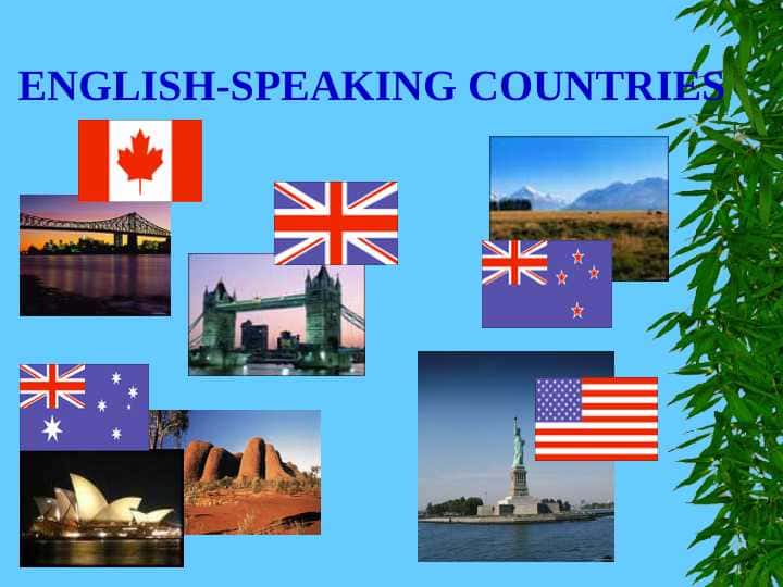 ENGLISH-SPEAKING COUNTRIES