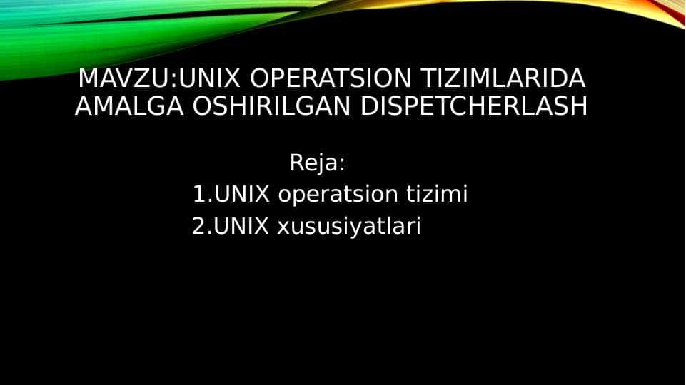 UNIX