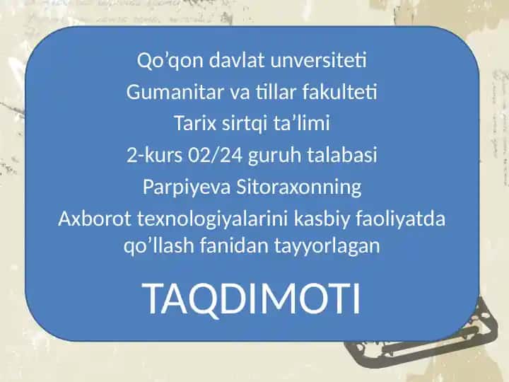 Kompyuter tarmoqlari uning asosiy tushunchalari va turlari.