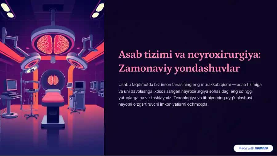 Asab tizimi va neyroxirurgiya